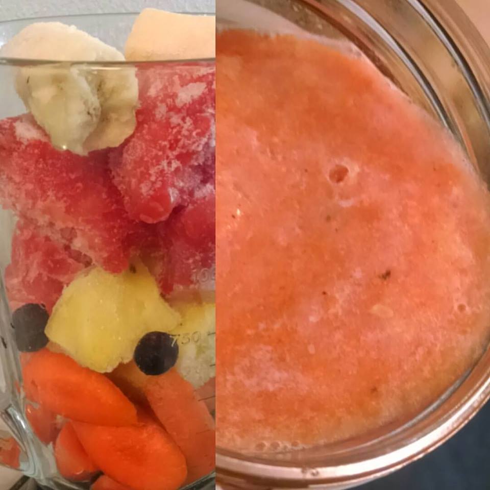 LeeHiller's tweet photo. #raw #vegan #smoothie fresh carrots frozen watermelon, pineapple , blueberries and bananas. Then top with spring water and blend #instasmoothies #vegansmoothie #fitfuel #healthyfood #hearthealthy https://t.co/EpXt0iDCiP
