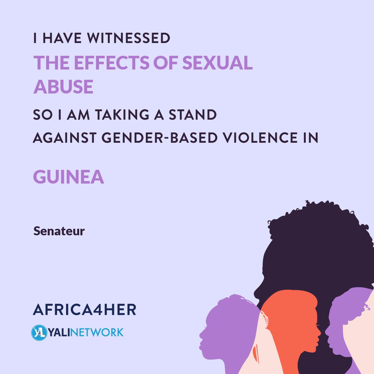 La violence sexiste est un problème qui touche plus d'une femme sur trois dans le monde. Luttons contre la VBG en scolarisant nos filles, égalités au travail etc. Prenons position contre les Violences Basées sur le Genre en nous rejoignant sur yali.state.gov/4her
#Africa4her