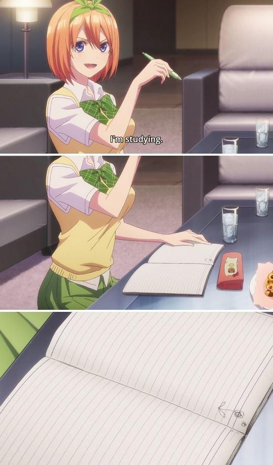 J List On Twitter Ah Yes Studying Anime Is The Quintessential Quintuplets