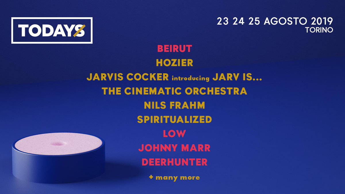 C’è chi disegna confini, e chi vede solo nuovi orizzonti. 🚀

Beirut, Low, Johnny Marr (The Smiths), Deerhunter si aggiungono a Hozier, Jarvis Cocker (Pulp), The Cinematic Orchestra, Nils Frahm, Spiritualized e altri a #TODAYS19 ➡️ bit.ly/TicketTOdays
<a href="/twitorino/">Città di Torino</a> <a href="/JaLaMedia/">Ja.LaMediaActivities</a>