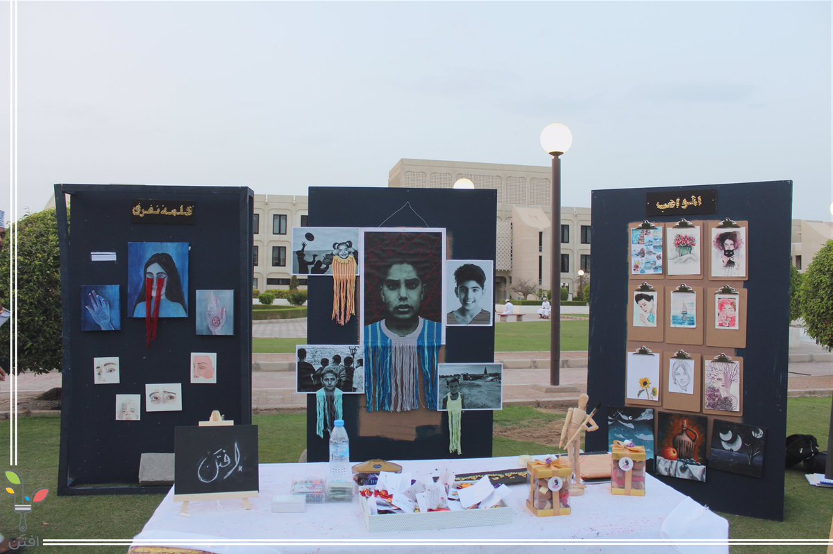 Efftan1's tweet photo. مقتطفات من معرض كلمة تفرق 🌟
@TaawonNetwork 
@society_friends 
@SQUCOFFEE 
@Squ_2013 
@SQU_Info https://t.co/Zqvi3mzHve