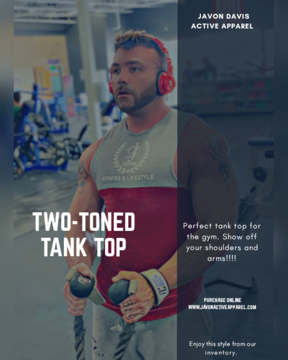 J_Javon's tweet photo. Shop for Active Apparel at 
https://t.co/VhF9VWSRK8 
#tanktop #fitness #fitlife https://t.co/X1jN9xXAp0