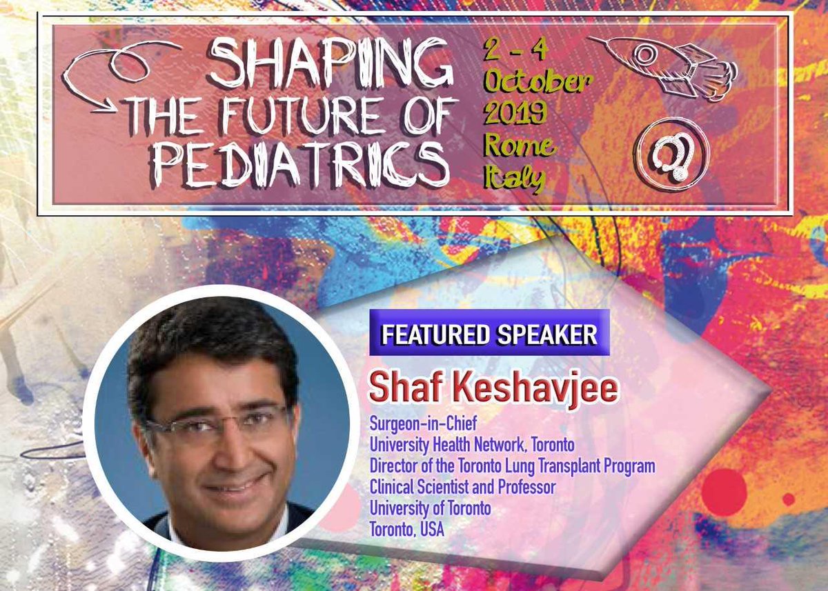 ShapePediatrics's tweet photo. What is the #future for #OrganReplacement?Great to have Dr. Shaf Keshavjee, a relentless innovator, pioneer in #LungTransplantation at #ShapePediatrics What a miracle #transplantation can be? Learn more ▶https://t.co/jYn3I7vLMp & join the Conference >>https://t.co/dpi2FQLseW https://t.co/RQtCR34q5B