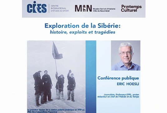 printempsCNeuch's tweet photo. [CE SOIR - CONFÉRENCE]
18h15 - Musée d'art et d'histoire de Neuchâtel 

"#Exploration de la #Sibérie : histoire, exploits et tragédies". 
#Conférence publique de Eric Hoesli, #journaliste, ancien rédacteur en chef de l’Hebdo et du Temps. https://t.co/2nlaNQ8UBI