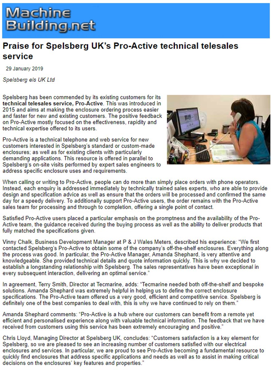 SpelsbergUk's tweet photo. Spelsberg as featured in the industry press, great coverage in @Inst_Monthly @CIE_Magazine @CI_Electronics #MachineBuildingNet #electricalenclosures #electricalengineering #electricians #electricalwholesalers #bespokeenclosuresolutions https://t.co/3DyN7mFbV5