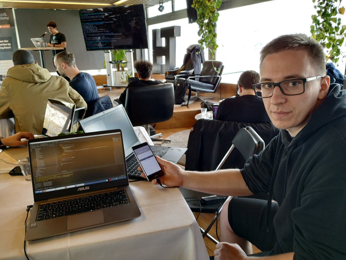 ECODevops's tweet image. We are learning How to go native on #ReactAmsterdam  We have started with a lightweight twitter app. Needs little improvement but we have all day :)