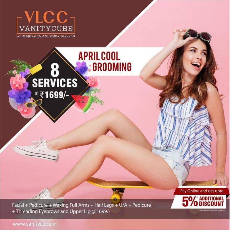 Do now miss! 
Book now: vanitycube.in

#VLCC #VanityCube #SalonAtHome #Beauty #Makeup #Pedicure #Manicure #Services