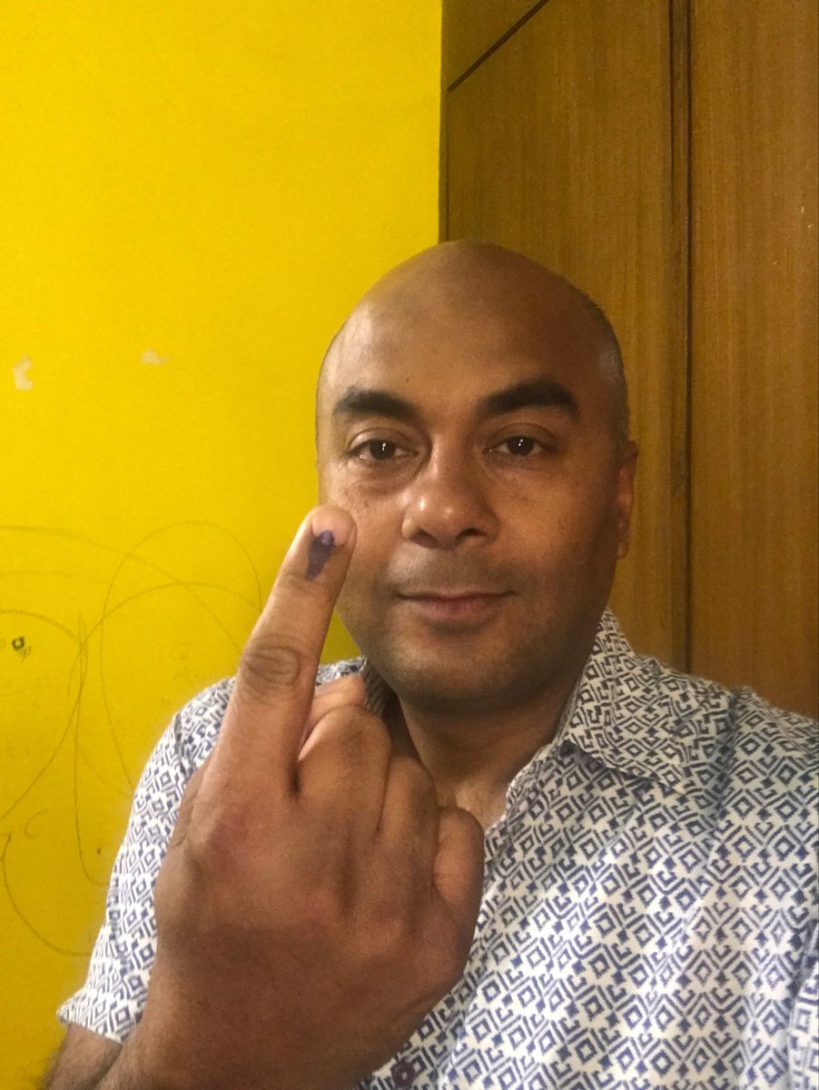 bhupendrachaube's tweet photo. Dear ⁦@narendramodi⁩ , I have used my democratic right to participate in this festival of democracy. You had appealed to us #VoteKar . we have done just that. https://t.co/zFefOfipR3