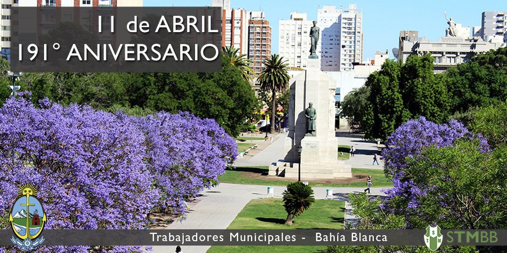 stmbb's tweet photo. Feliz cumpleaños a nuestra querida ciudad!  🎈
 
#BahiaBlanca  [ 1828-2019 ]

"Entre el mar infinito y la pampa
vas creciendo, animosa ciudad,
y en la imagen de luz de tu nombre
se presiente tu gloria mundial."

@stmbb @Aguero_M_A https://t.co/JPvuqhwchh
