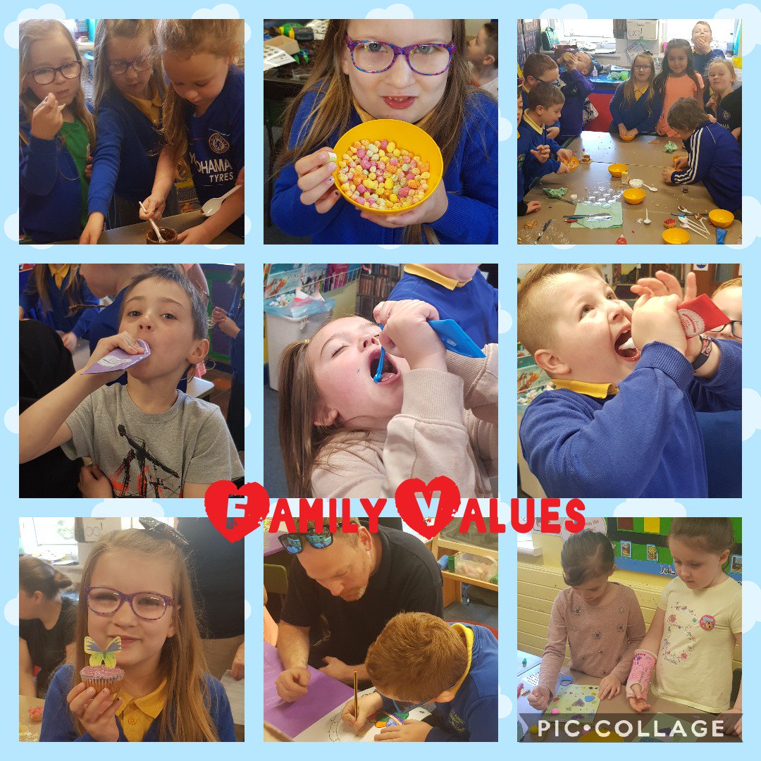 parc_primary's tweet photo. Year 2 family values assembly #cooperation #family #workingtogether #cakes #easter #ICT #parcprimary #year2 https://t.co/k3X0GQi2oH
