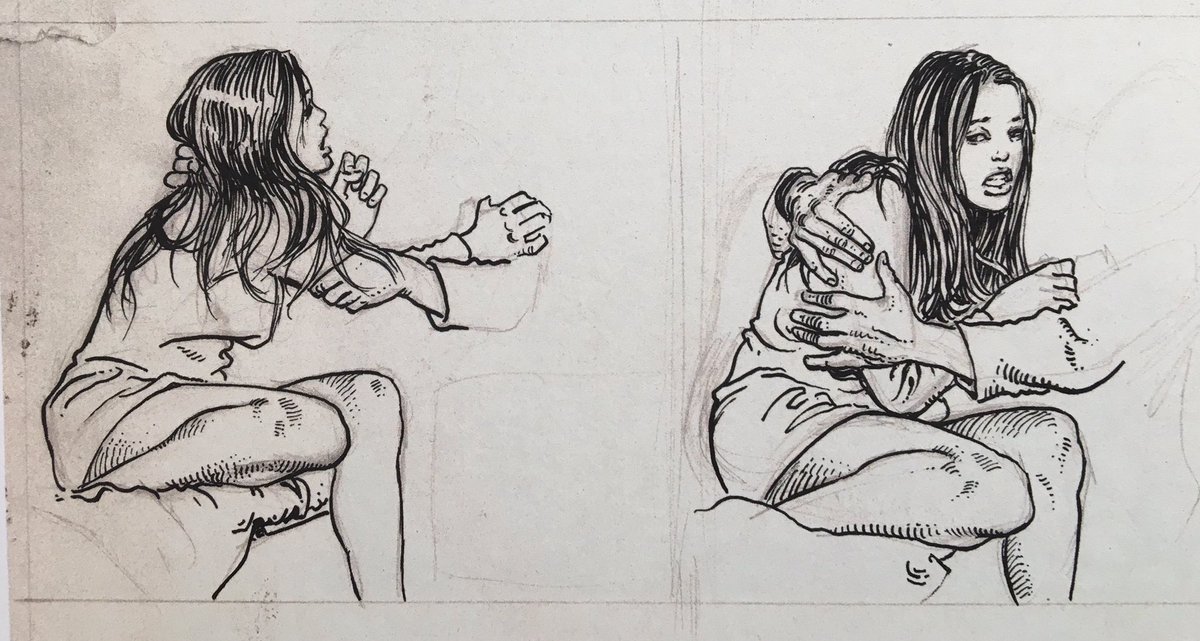 Milo Manara, circa 1978, essai pour « HP et Giuseppe Bergman » 