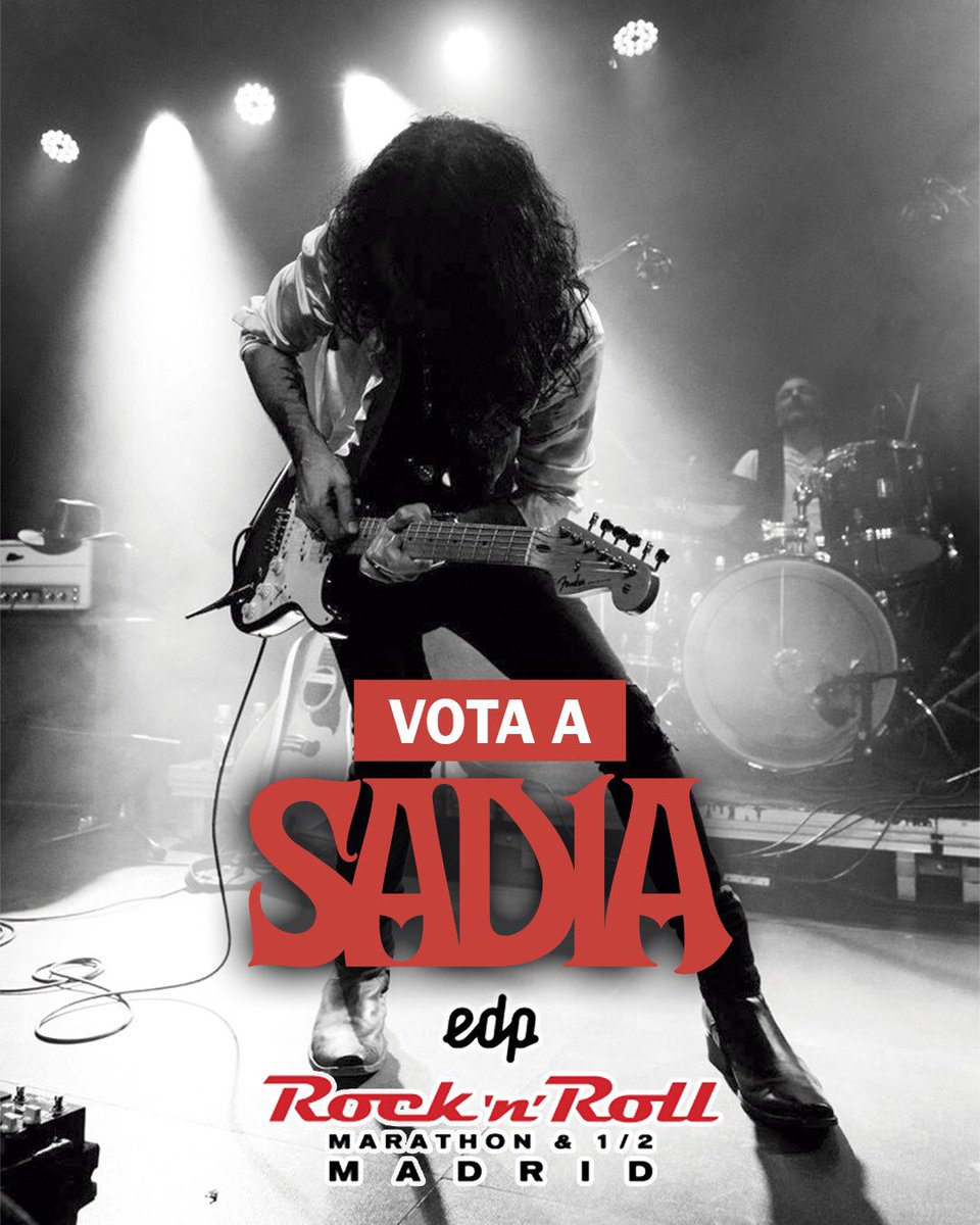 sadiamusic's tweet photo. SADIA en EDP RNR MARATON MADRID!! En este enlace podrás votar para que toquemos en el escenario principal!! https://t.co/hM7QvCYt0b https://t.co/zMMbbLlNjZ