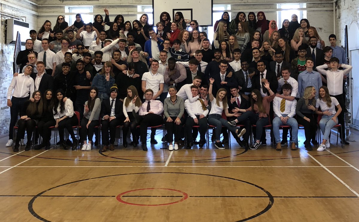 It’s leavers photograph for Y13! End of an era. It’s been emotional, Class of 2019!