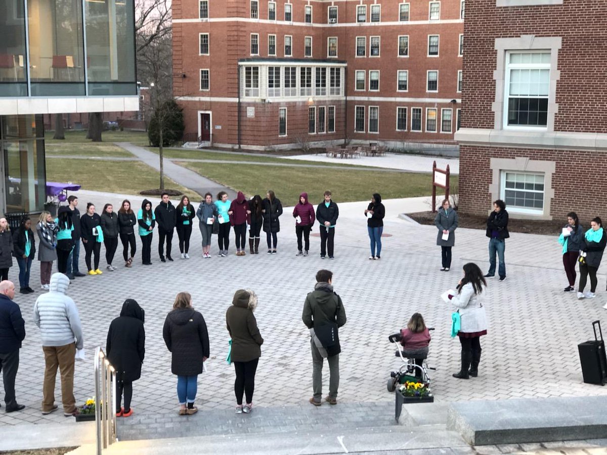RegisMA_ResLife's tweet photo. Our @RegisLife_MA SAVE Week led the annual "Take Back the Night" event to spread awareness around sexual violence prevention &amp; resources. Thankful for @barcc &amp; our @RegisNeighborIX committee! https://t.co/CDZe6s0GTb