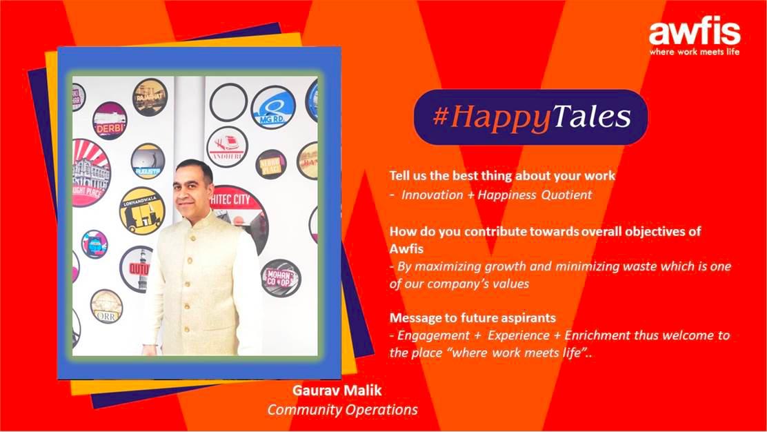 GauravGoelHR's tweet photo. Happy employees make the workplace vibrant & productive, one such #happytales from @gmalik_IND on his love & happiness while working and growing with @myawfis . Thank You Gaurav for your time and kind words ๐๐
#LifeAtAwfis
#GiftaRecognition
#companyculture
#EmployeeExperience https://t.co/dJjb9dZv6X