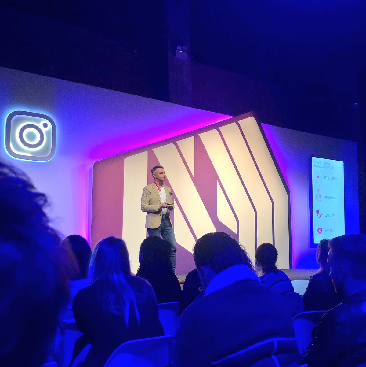 tiffanymondesir's tweet photo. Four reasons people go to Instagram: Entertainment, information, education &amp; inspiration. #HouseofInstagramUK #SocialMedia #Marketing https://t.co/GBYf3EgdVH