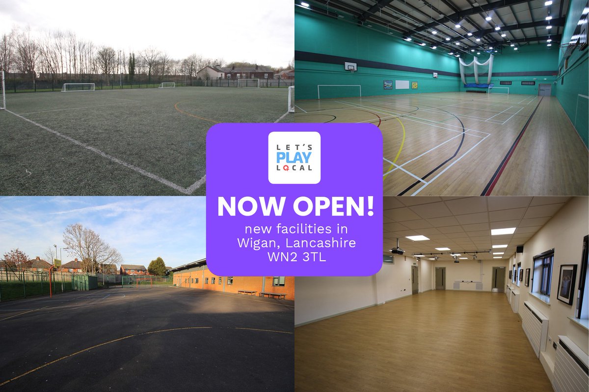 LetsPlayLocal's tweet image. 🚨New venue!🚨 Check out the new facilities in #Wigan One off bookings welcome. Click the link to book today letsplaylocal.co.uk/venue/newbridg… #FacilityHire