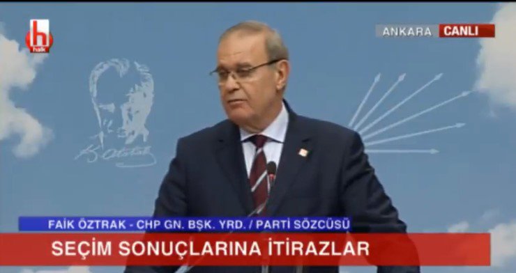 halktvcomtr's tweet photo. CHP Sözcüsü Faik Öztrak'tan YSK'nın KHK'lı başkanlarla ilgili kararına sert tepki

https://t.co/9MrfogM7V7 https://t.co/Pxy4Uj95aK