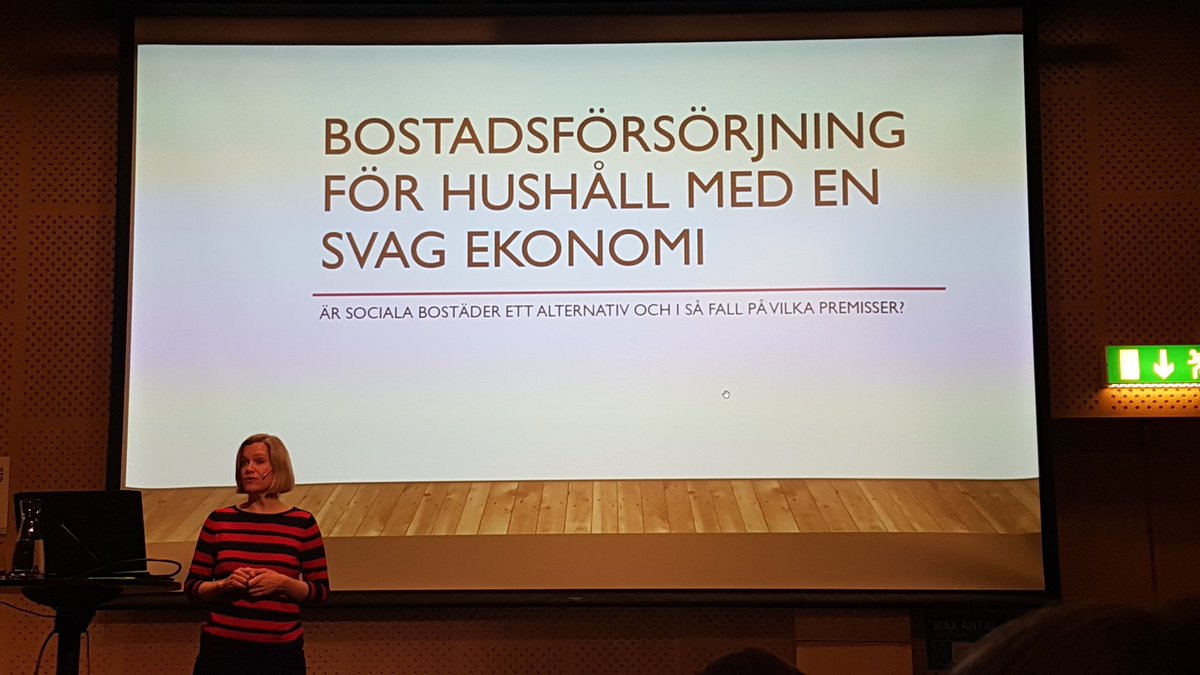 I ett europeiskt sammanhang är social housing bredare är hemlöshet, ett bostadspolitiskt verktyg för de som inte kommer in på den reguljära bostadsmarknaden. @bforum2019 #bostadsforum