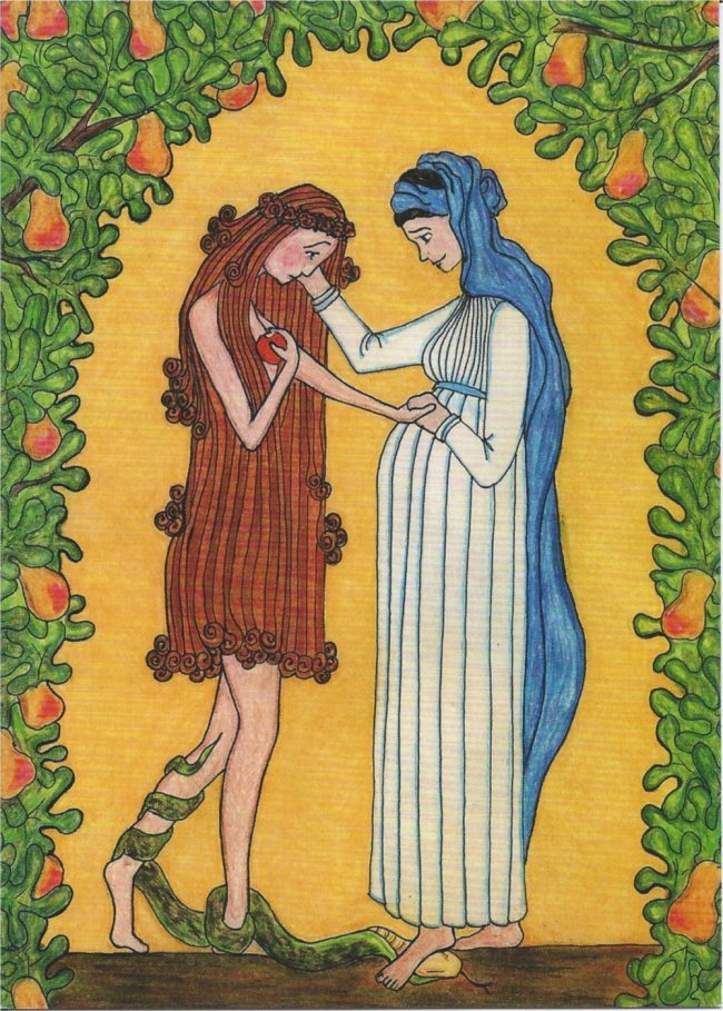TheGoodWineBlog's tweet image. “The knot of Eve’s disobedience was untied by Mary’s obedience.” thegoodwine.blog/2019/04/11/the…
