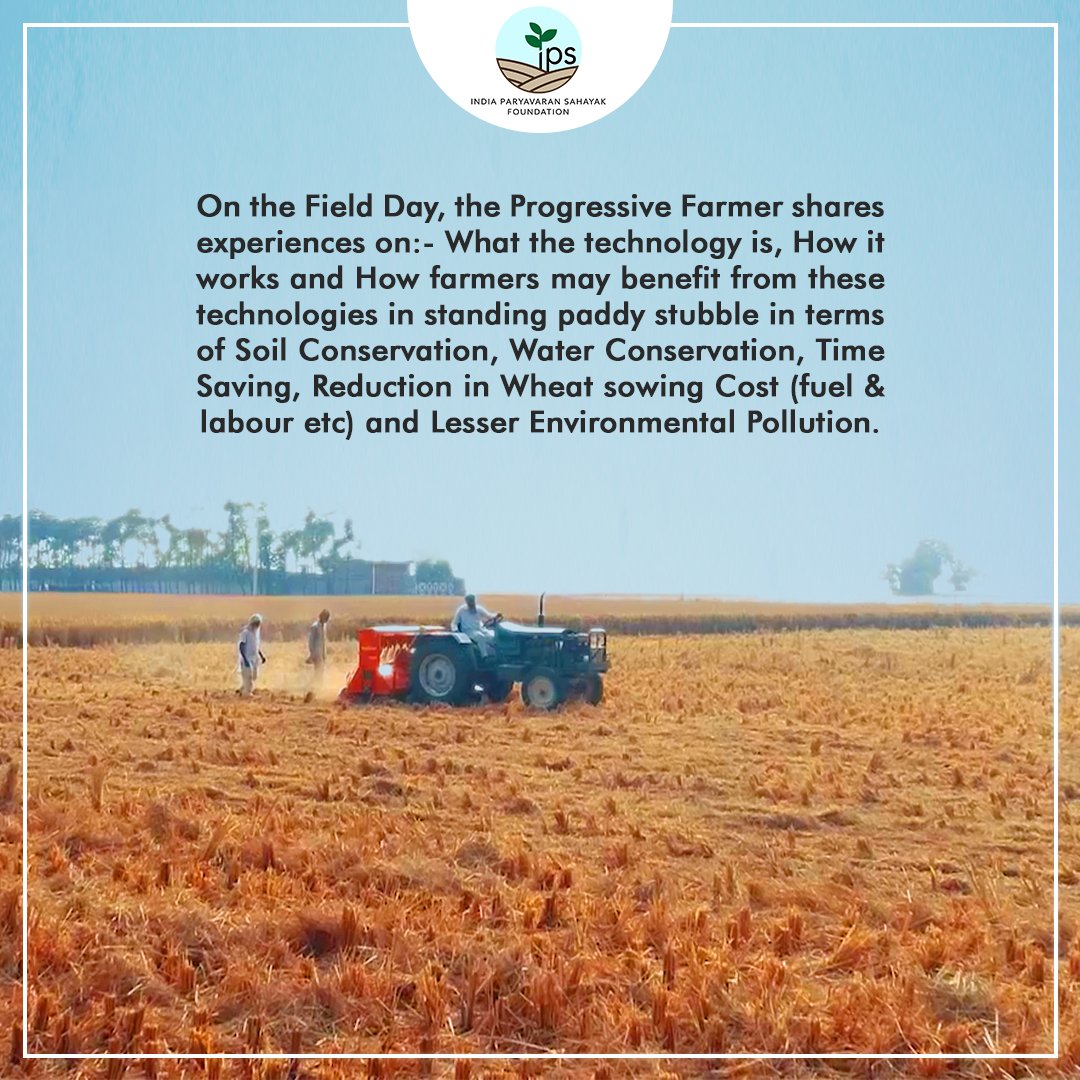 IPS_Foundation's tweet photo. On the Field Day, the progressive farmer shares positive outcomes of using technology (SMS + Happy Seader), how it works and how other farmers may benefit from the same.
#IPSFoundation #StopStubbleBurning #stopcropburning #agriculture #farming #farm #farmers https://t.co/FrFgoC80iT