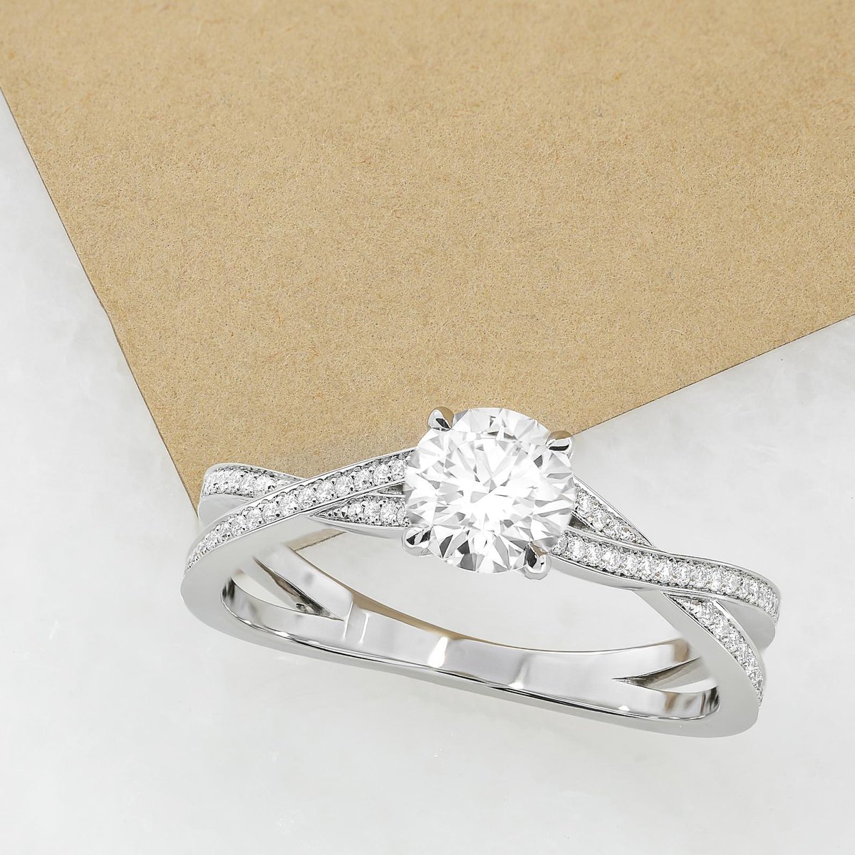 Queensmith Master Jewellers Princess Cut Channel Diamond Ring 18K