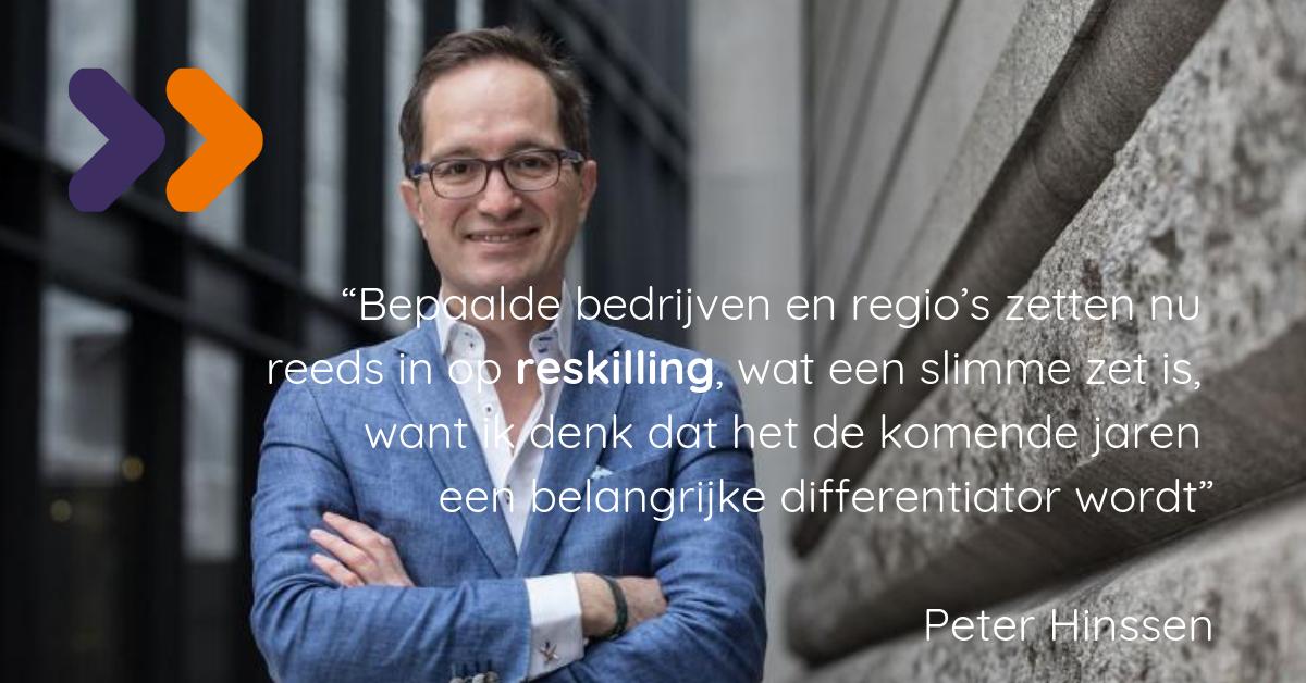 Voor <a href="/hinssen/">Peter Hinssen</a> van <a href="/nexxworks/">nexxworks</a> is #reskillen dé sleutel om bedrijven wendbaar te houden, nu en in de toekomst. Daar sluiten wij ons volledig bij aan! Meer inspiratie van hem in dit artikel 👉  bloovi.be/branded/innove…  #opleidingen
