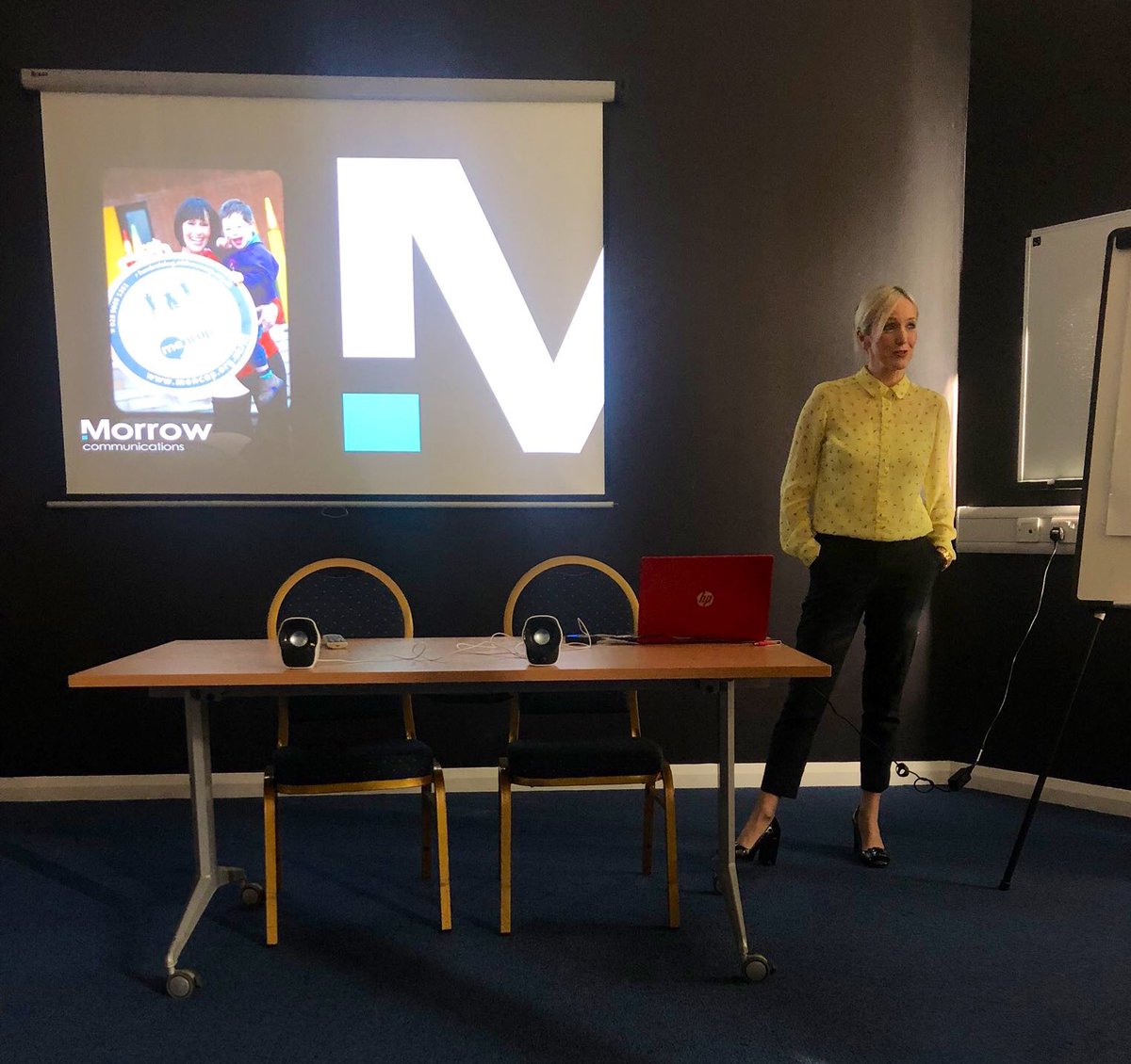 MorrowComms's tweet photo. Delighted to present our award winning campaign for @Mencap_NI #Moveit4Mencap  at the #prideNI showcase @CIPR_NI  @CIPR_Awards Well done @SarahStitt81 https://t.co/r3ooUwyvT7