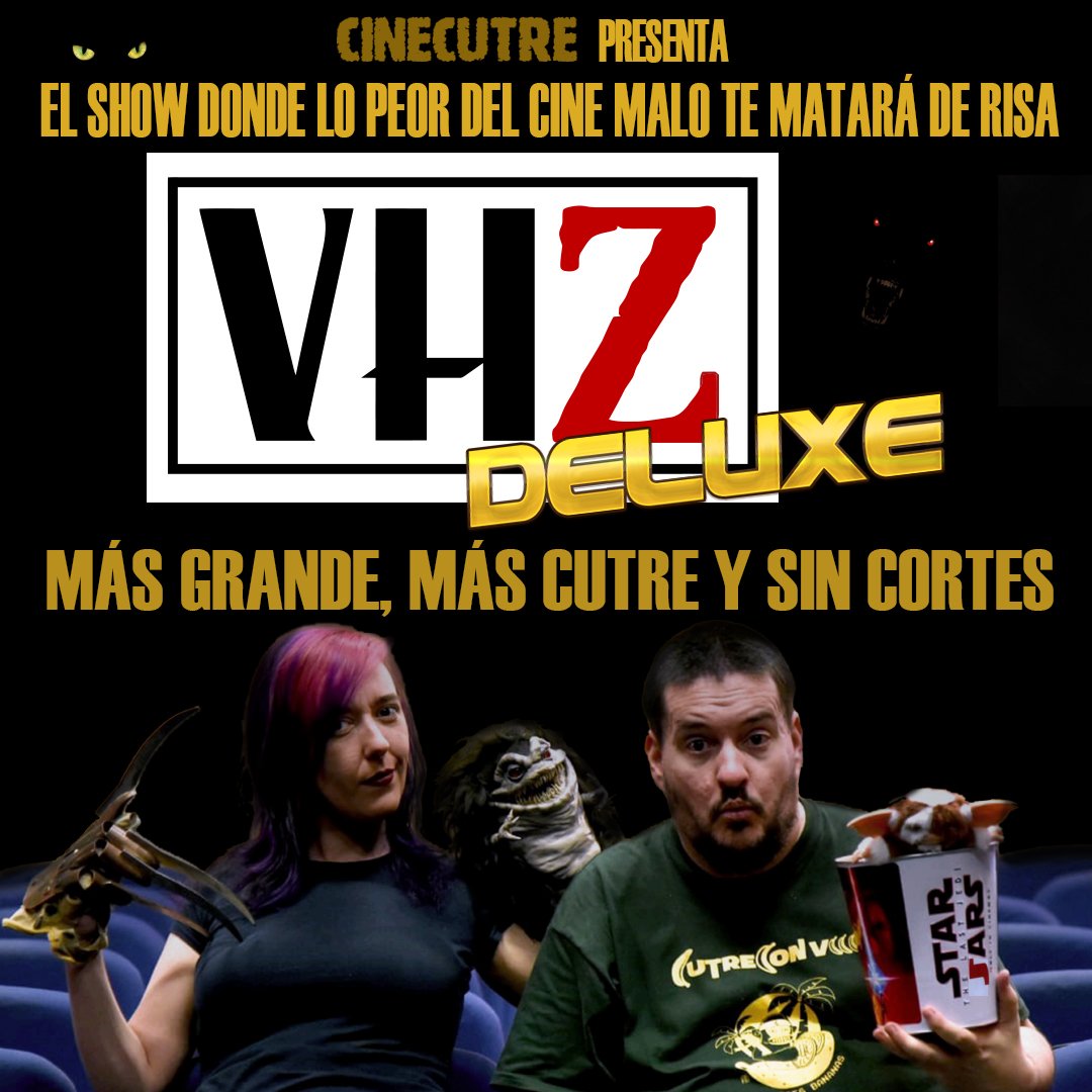cinecutre's tweet photo. Asaltamos el 10 de mayo el @palacioprensa con nuestro show #VHZDeluxe, presentado por Carlos "Oso" Palencia (@PalenciaCharlie ) y Vera Montessori (@veramontessori ) donde repasaremos en clave de #comedia lo #mejor de lo #peor del #cine #cutre. 
Entradas: https://t.co/QY8SU1WYqQ https://t.co/3BzcmfzQOH