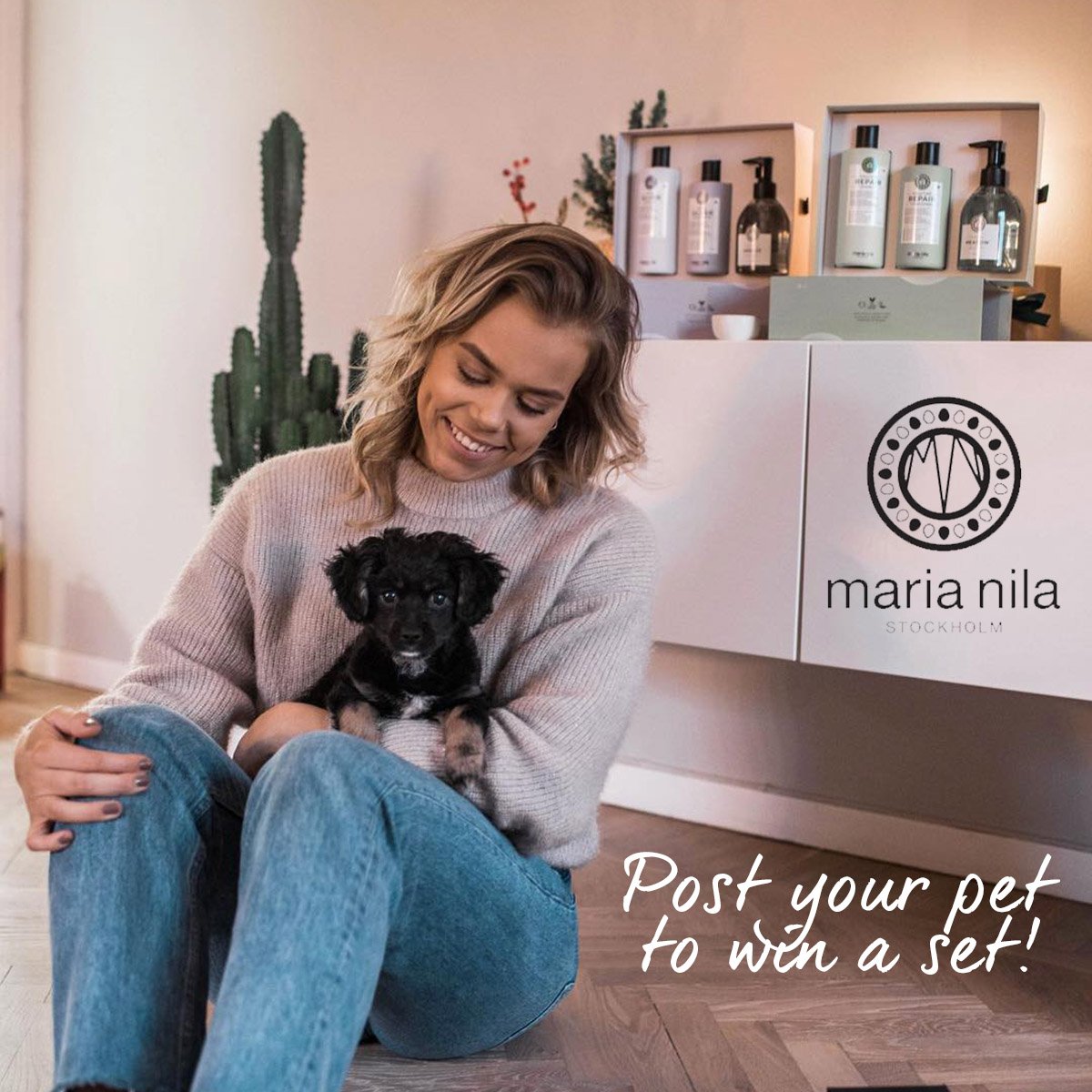 Head to our Facebook to enter today only! #NationalPetDay 

#PostYourPooch! 🥰🥰🥰

Win a set of #MariaNilaStockholm #vegan #crueltyfree goodies worth £50

salon-services.com/brands/maria-n…