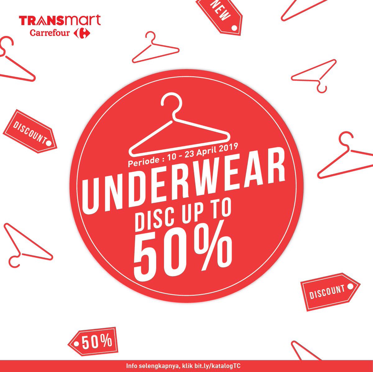 Transmart_IND's tweet photo. Ayo #KeluargaTransmart yang sedang cari pakaian dalam untuk laki-laki atau perempuan, yuk datang dan berbelanja di #TransmartCarrefour karena sedang ada #PromoDeptStore nih ππβ£β£β£
β£β£β£
Untuk info lebih lanjut cek https://t.co/bt6LfCK9Y6β£β£β£
#2019PilihTransmart https://t.co/D4ZmfhQBPM