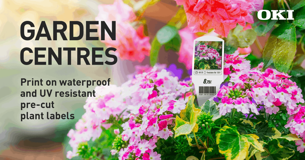 OKI_MEITA_'s tweet image. Garden Centres - discover how you can bring your plant displays to life by printing on demand on pre-cut waterproof self-adhesive labels that stick directly onto plant pots with OKIs' Retail Signage Solutions:
bit.ly/2OcfkIE

#OKI #GardenCentres #WaterproofLabels