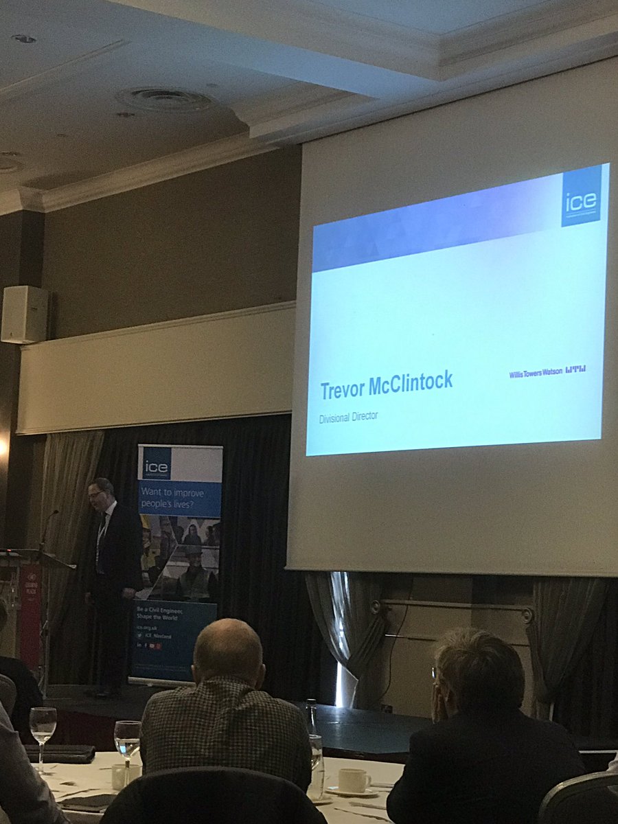 WArmstrong83's tweet photo. Fire Safety in Construction - Insurances - Are you covered? Presentation delivered by Trevor McClintock (Willis Towers Watson) @ICE_NIreland https://t.co/d4GzNbBmyf