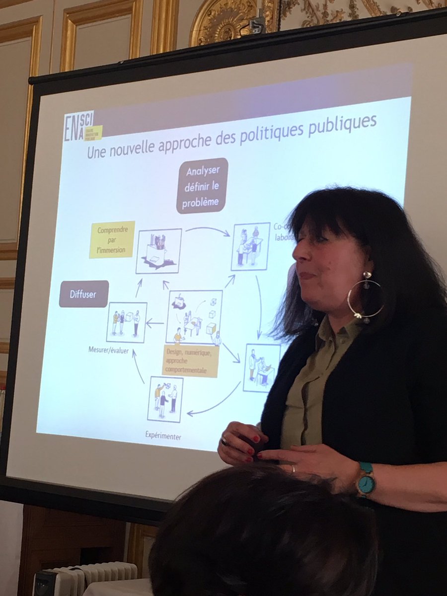 LaurentBacquart's tweet photo. Débat avec @frwaintrop chargée de mission innovation à l’#ENA organisé par l’@ObsTerritoria #designthinking #innovation ; les directeurs généraux des collectivités innovent depuis longtemps @sndgct https://t.co/yIhl6DAeLS