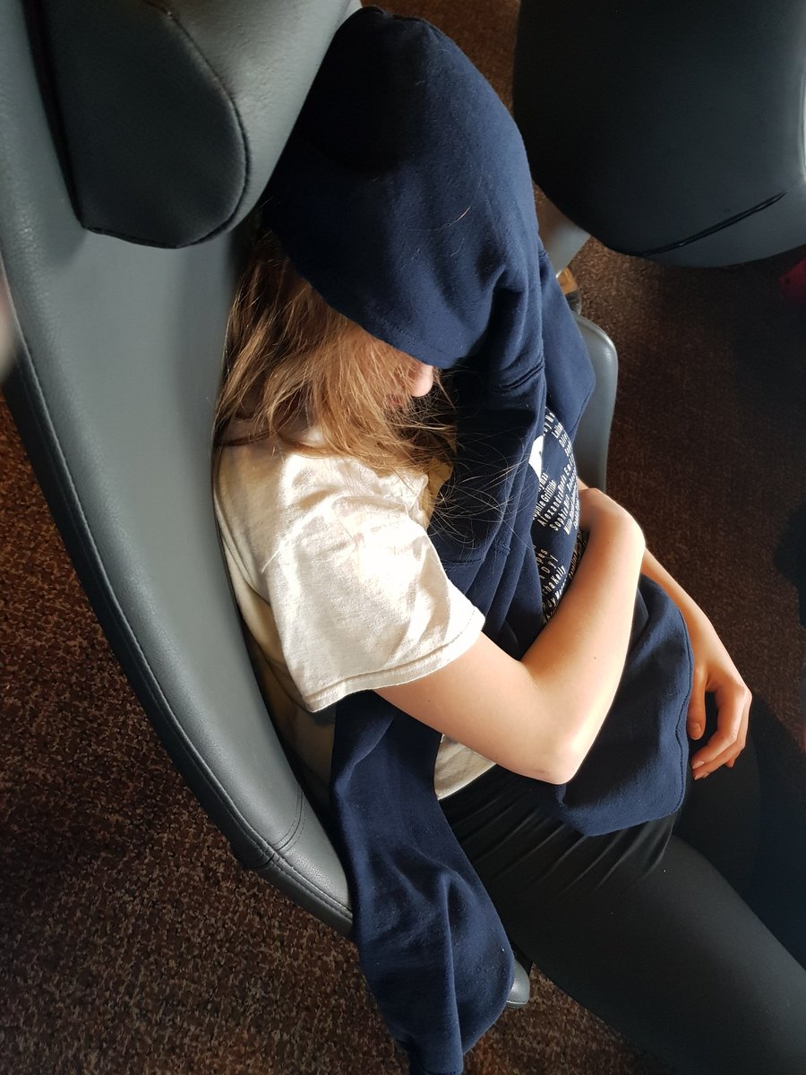 mountyorksport's tweet photo. The girls have made themselves a little too comfortable on the ferry!! #sleepyheads @MountSchoolYork #netballtour2019 https://t.co/CA9Ot044P0
