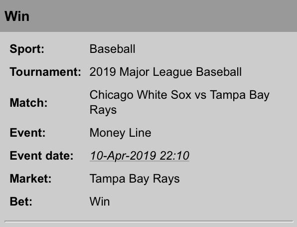 matthewnepgen's tweet image. 4/10 RECAP

#RaysUp ML -150✅
#BornToBaseball ML -143✅
#RootedInOakland ML -133✅
#ThisIsMyCrew ML -130❌

3-1 +$1117,85