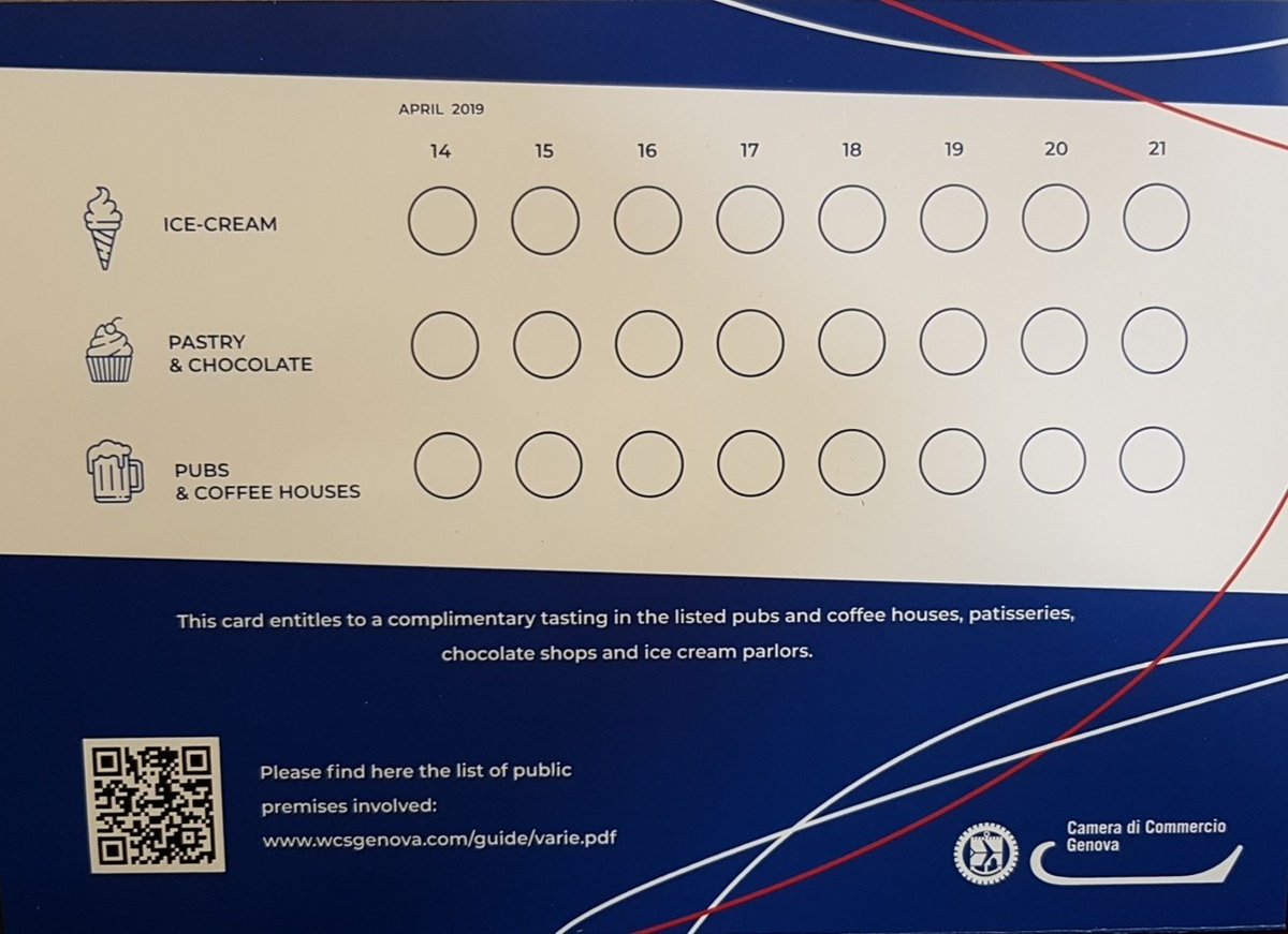 La #cameradicommerciogenova con la #hwcsgenoa e le #associazionidicategoria! Ai partecipanti tanti assaggi di benvenuto! Gelati, pasticceria e cioccolato, bevande, prelibatezze, e gli sconti dei nostri #artigiani !