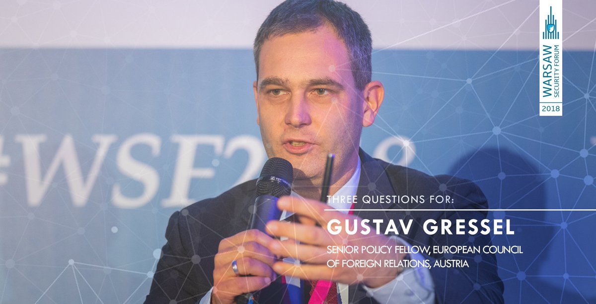 WarsawForum's tweet photo. #ThreeQuestionsFor Gustav Gressel, Senior Policy Fellow at the European Council of Foreign Relations, who sees anti-liberal, authoritarian revisionism nurtured by Russia as the most critical security threat to Europe. || Click to find out more 👉 https://t.co/VdE4x3URRW https://t.co/xJyZyvDnck