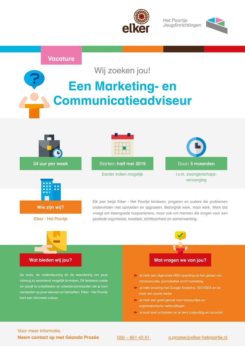 Ben jij enthousiast, een harde werker en op zoek naar een leuke tijdelijke baan op het gebied van Marketing en Communicatie? Dan zijn wij op zoek naar jou. Soliciteer via deze link: ow.ly/fON450pREhn