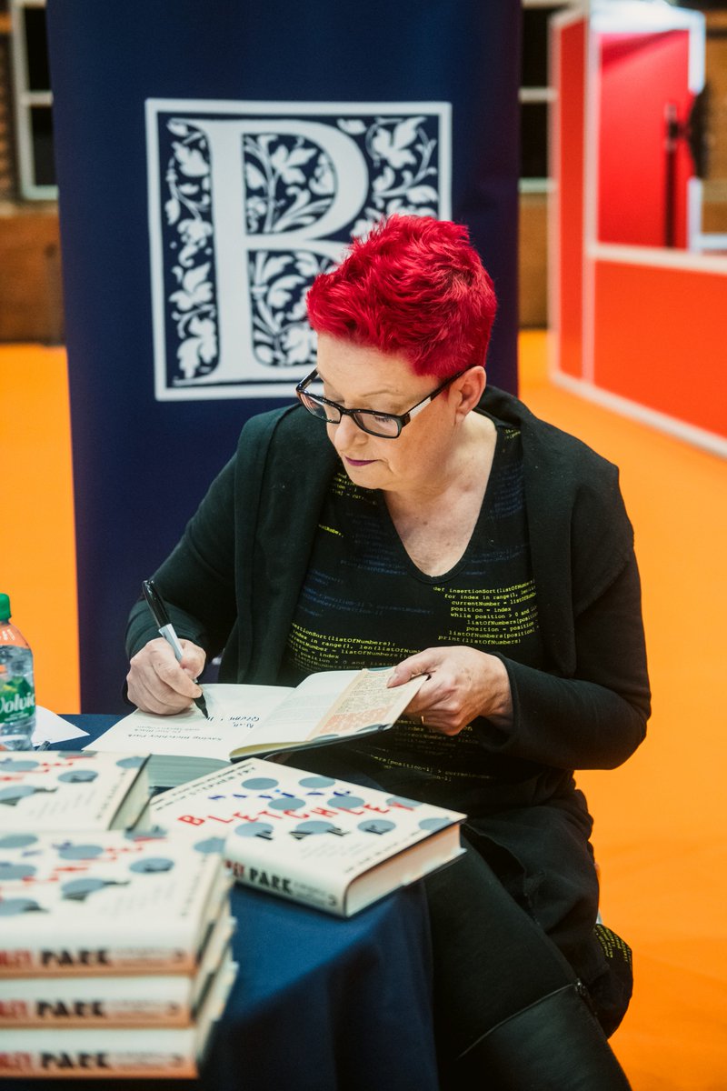 tracyenoble's tweet photo. This time last week, I witnessed @Dr_Black signing copies of her book for the delegates at #ipexpomanchester #digitaltransformation #savingbletchleypark @blackwellbooks https://t.co/cS61WhY5Go