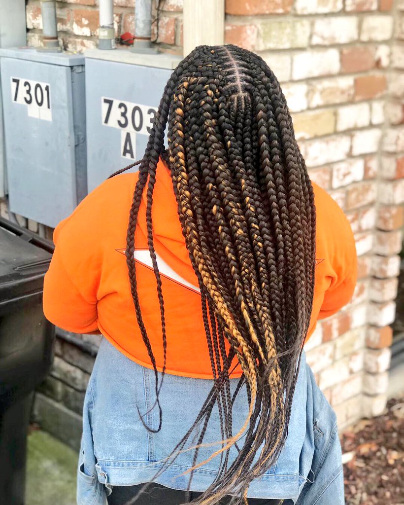 kissmahaxx's tweet image. Medium two layer braids  #brittbratdidthat #layerbraid #layerbraids #braids #nolahairstylist #hair