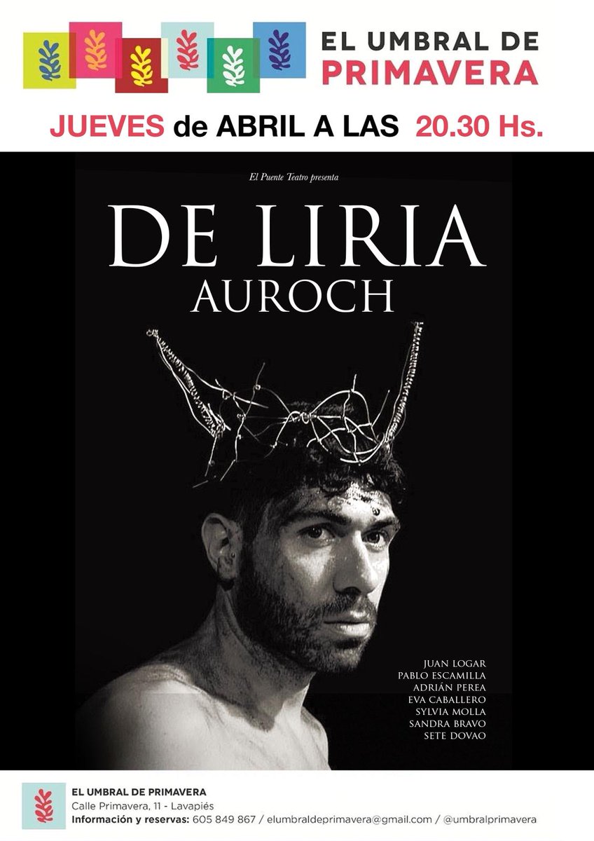 morcillogonzale's tweet photo. La semana pasada os presentamos sus nuevas fotos! Hoy os invitamos a ir a verle en “De Liria Auroch”. Los #jueves de #Abril en El Umbral de Primavera.Con @adrianperea @umbral.primavera #MorcilloGonzalez #MG #agente #actores #actrices #audiovisual #teatro #LANAU #espaciocreativo https://t.co/ypBFF02wcY