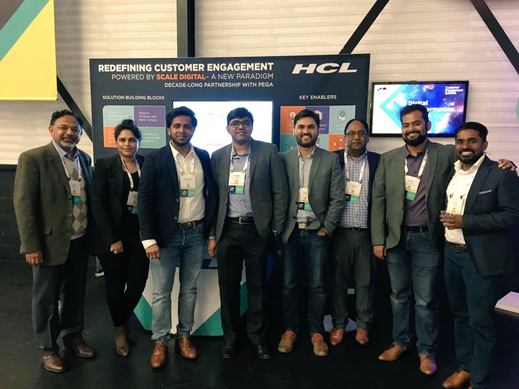 PritimanPanda's tweet photo. The HCL Team at the #pegaroadshow #pegaces Amsterdam #ScaleDigitalwithHCL #HCL  @pega | Fantastic Crowd &amp; Great conversations!! https://t.co/mVSvaR5ynU