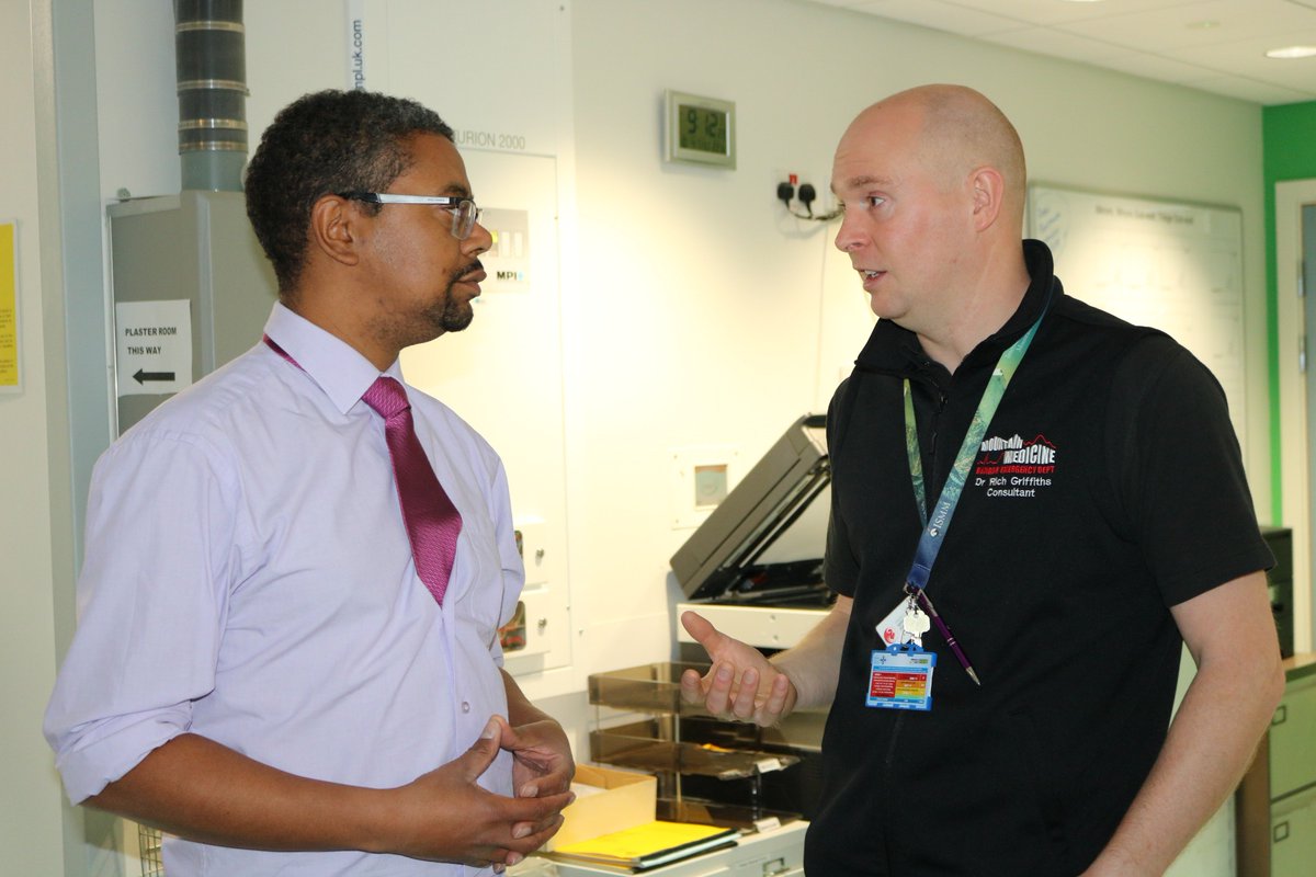 Health Secretary <a href="/vaughangething/">Vaughan Gething</a> is visiting our hospitals in North Wales today.

This morning he visited Ysbyty Gwynedd to receive an update on the improvement works at <a href="/YGEDBangor/">Ysbyty Gwynedd ED</a>