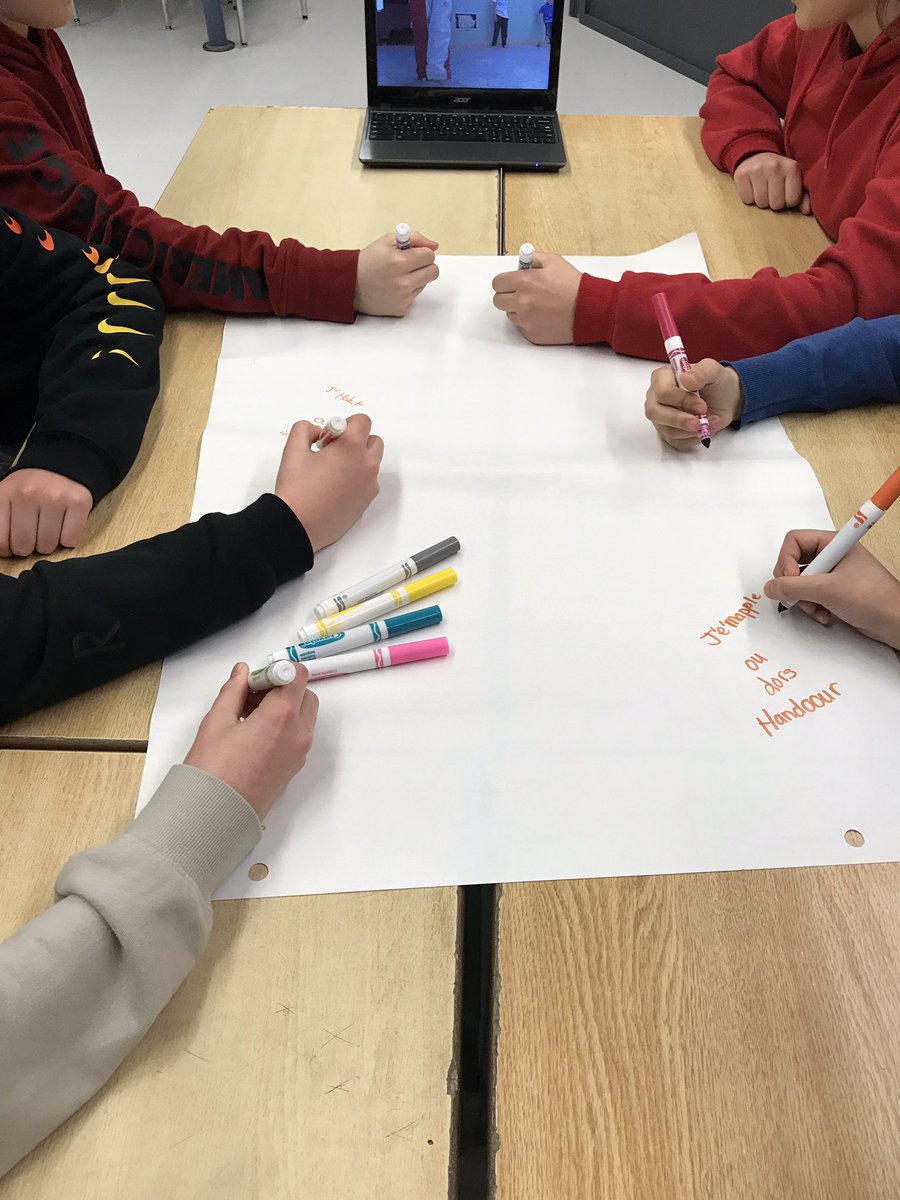 missropp's tweet photo. Yesterday students rotated through some French stations including making their own math problems, exploring infographics, and listening to stories of French speaking children around the world. #corefrench @CleardaleI @CleardalePS https://t.co/wOsTgzB7n6
