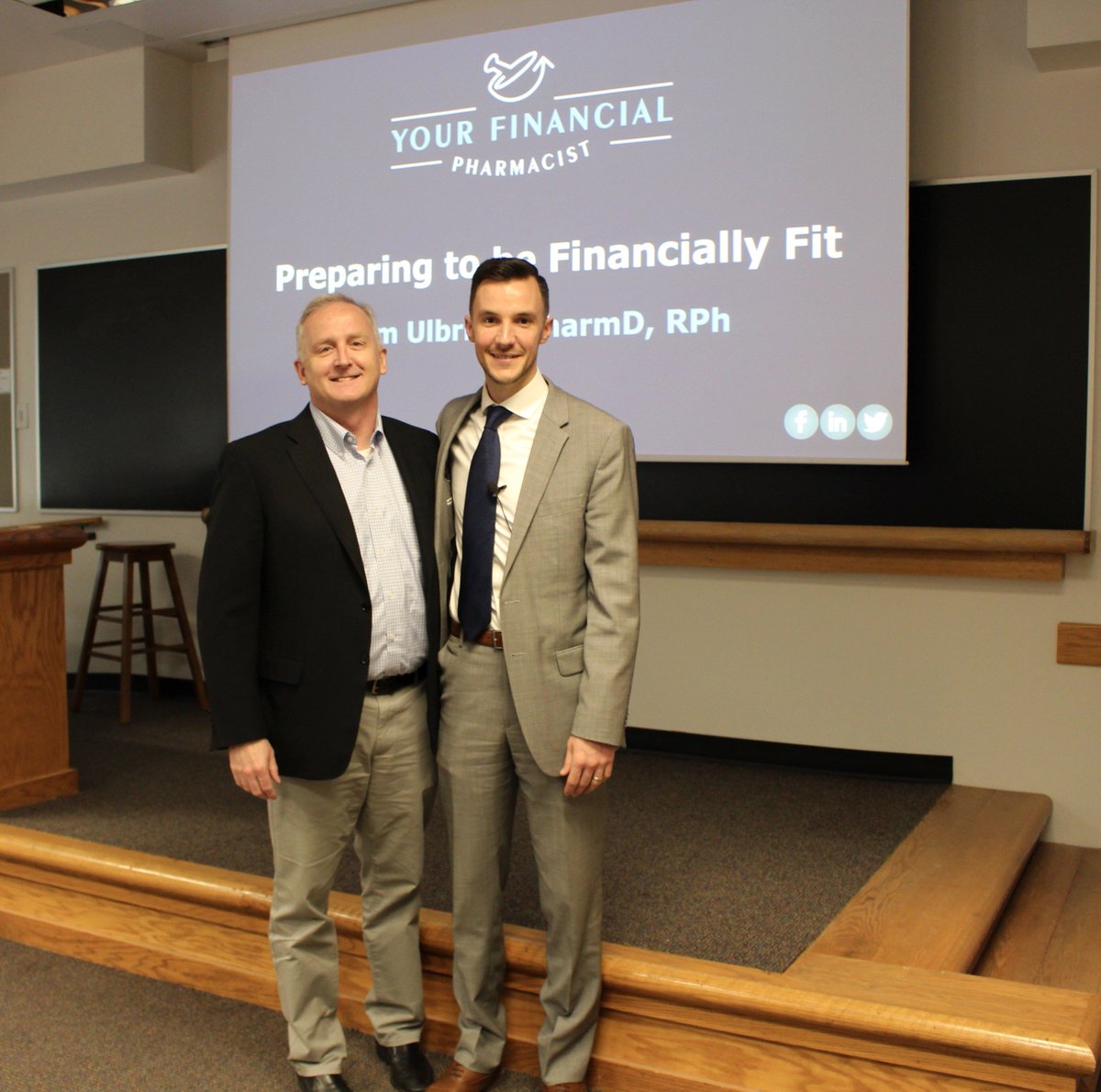 financialrph's tweet photo. Had a great visit to the @UMichPharmacy earlier this week to talk with their students about 'Preparing to be Financially Fit.' I also met with several of their administrative team to brainstorm ideas for providing more personal finance education! https://t.co/JGzizPLY6d