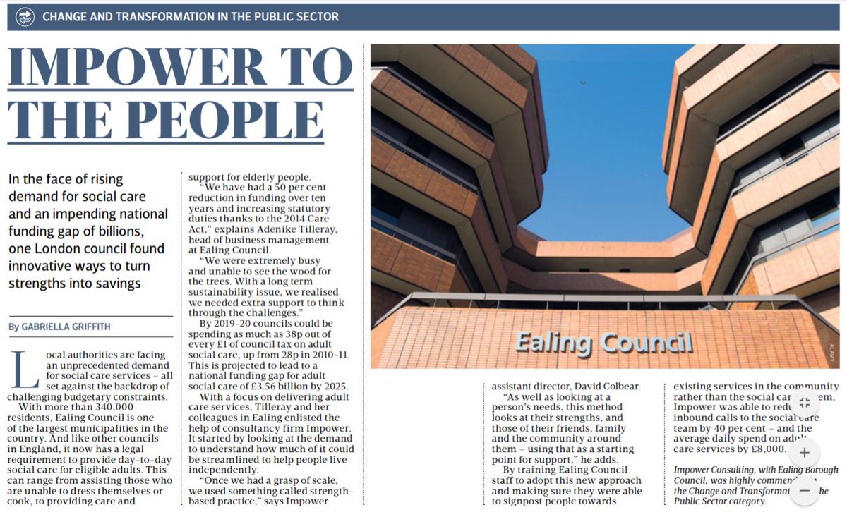 IMPOWER Consulting (@impowerconsult) on Twitter photo Our work with <a href="/EalingCouncil/">Ealing Council</a> features in <a href="/thetimes/">The Times and The Sunday Times</a> today after being Highly Commended at the #MCAawards 😍🙌 mca.org.uk/report/the-mca… @TheMCA_UK #SocialCare Our work with <a href="/EalingCouncil/">Ealing Council</a> features in <a href="/thetimes/">The Times and The Sunday Times</a> today after being Highly Commended at the #MCAawards 😍🙌 mca.org.uk/report/the-mca… @TheMCA_UK #SocialCare