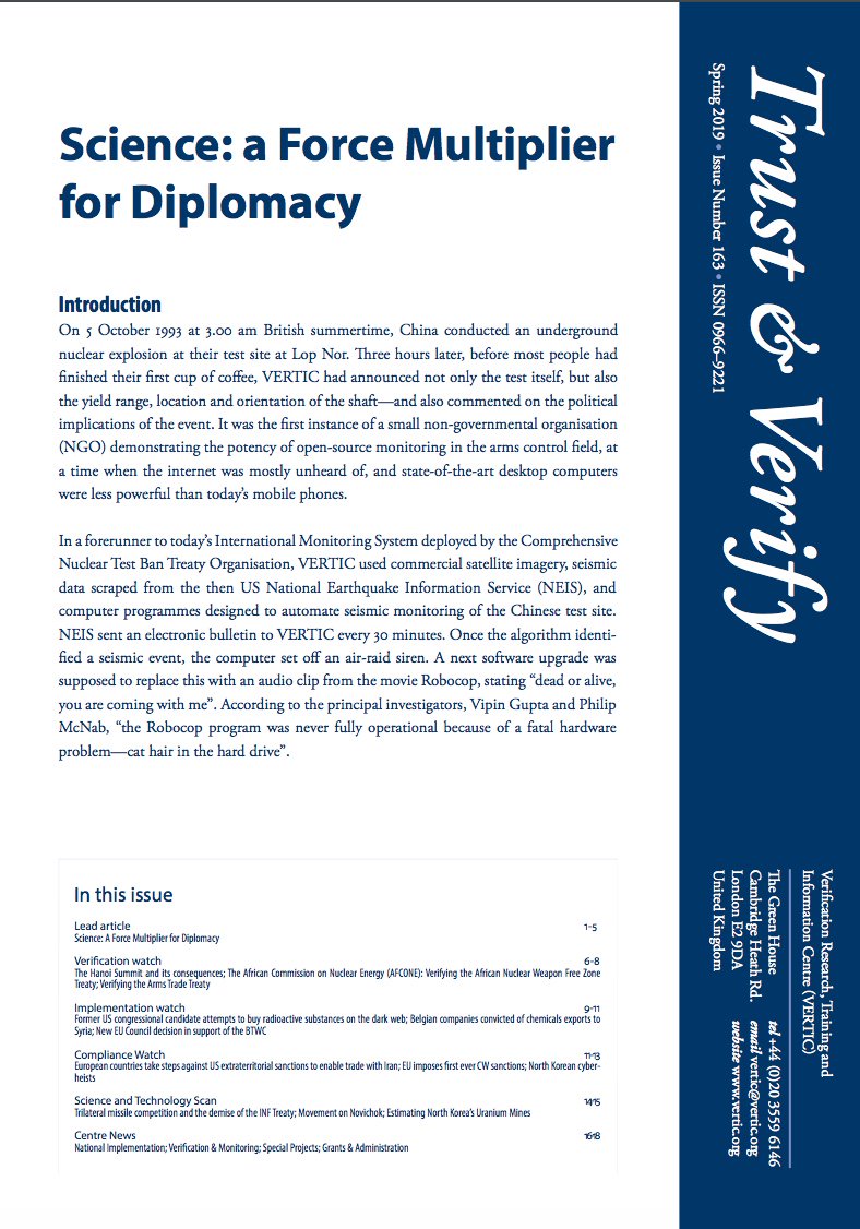vertic_org's tweet image. In Verification Watch, VM Senior Research Noel Stott writes about #AFCONE and the verification of the Treaty of Pelindaba, see bit.ly/V190411

#VerificationMatters