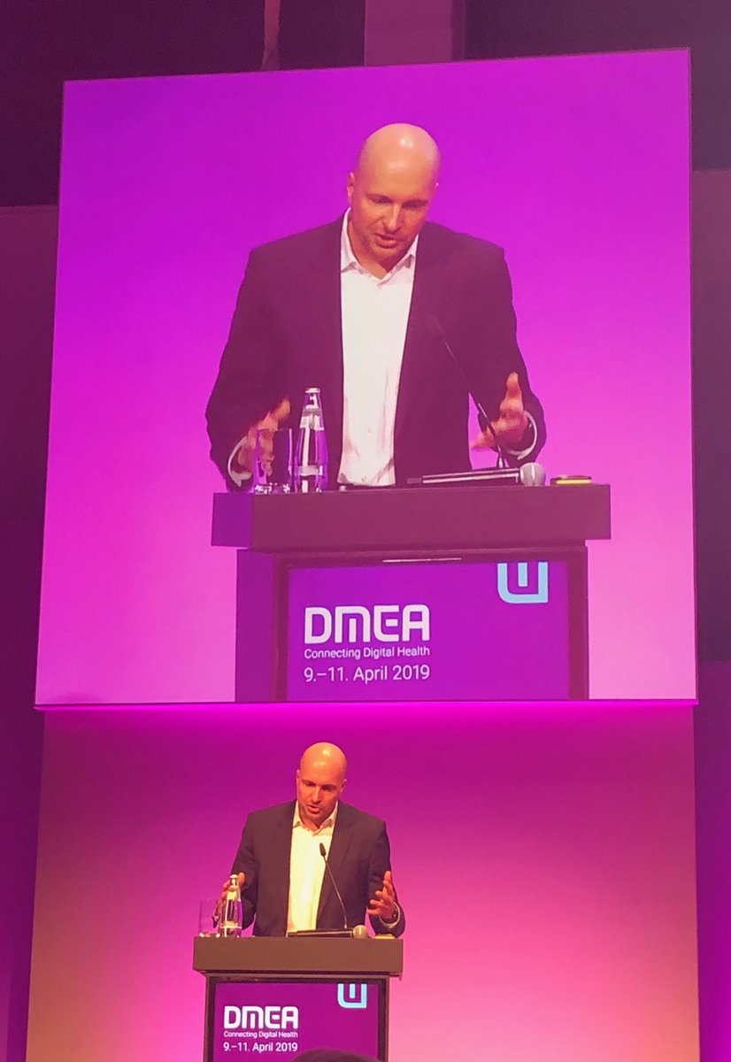Martin Peuker, CIO der Charité bei seinem engagierten Bericht zum Zwischenstand in der Medizininformatik- Initiative im HiGHmed-Konsortium - so muss das laufen! #dmea19 #Charite #Highmed