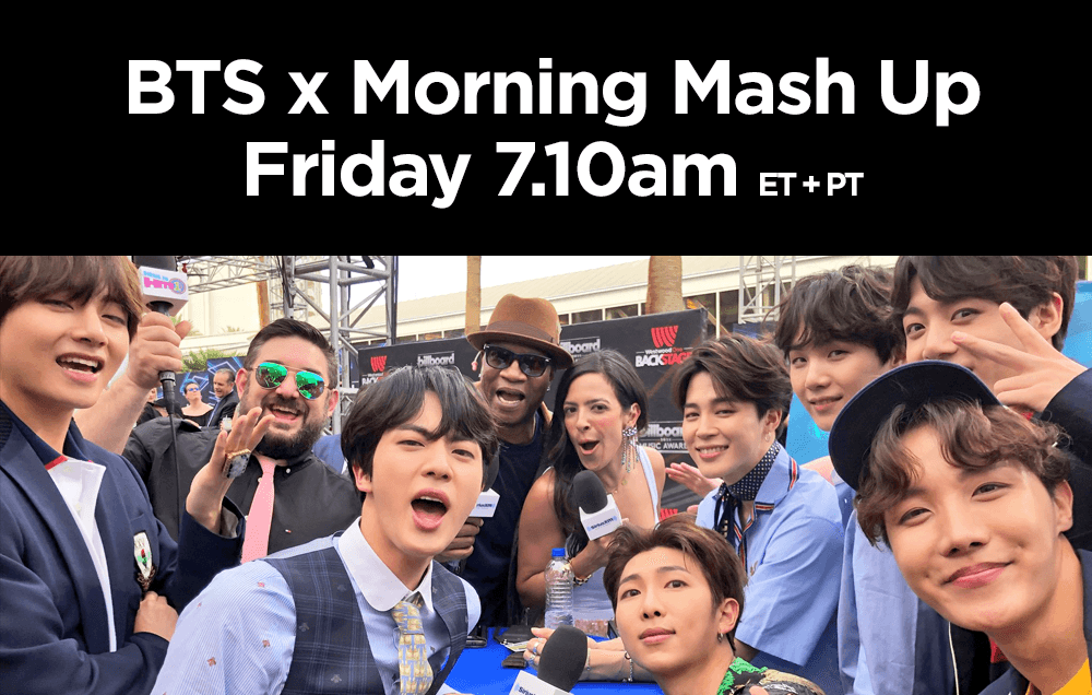 MorningMashUp's tweet photo. Korean pop sensation @BTS_twt are hanging out tomorrow morning!

Super excited to have them play their new song #BoyWithLuv first on @SiriusXMHits1

👉🏼https://t.co/ZIeqxvlaxe https://t.co/oQpoMNhaFO